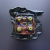  Wearable Art Sculpture ,Porcelain Ceramic Pendant  - Fashion- .Gomolka Art Line Studio 
