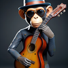 The monkey musician 3