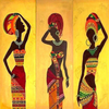 African Heritage-Original Acrylic Painting by Mary G.