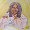 Whoopi in watercolors