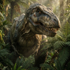 Majestic Tyrannosaurus Rex in Lost Prehistoric World