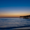 Moonlit Pier at Dusk