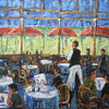 Impressionist Cafe Large Original Painting