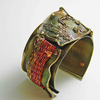 Wearable Art, Bronze  Bracelet Art- Fashion .Mirek Gomolk Art Line Studio