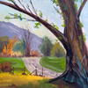 $120 Plein-Air Wheeler Farm Tree 