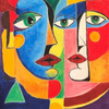 Intertwined Identities - Original Acrylic Painting by Mary G.