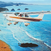 Cessna over Cannon Beach