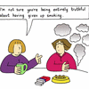 Giving up smoking.