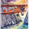 A flight along the rocky coast