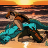 Wandering Koala Wrestles a Merman on the Beach