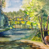 By the nisquali river