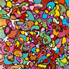 (sold) Happy little salad 40*40*2cm 2020