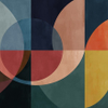 Geometric Shapes Earthy Tones