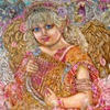 Yumi Sugai.An angel holding herbs.