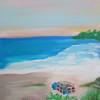 Woody On The Beach Painting # 3