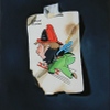Fire Man Vintage Card by K Henderson