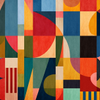 Contemporary Abstract Geometric Collage