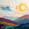 Colorful Sunrise Over Mountains
