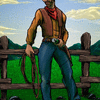 A Real Cowboy of the West