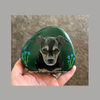 Stuart Chihuahua Mix Dog Dot Art River Stone 