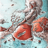 Woman in water