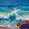 Vibrant Ocean Wave Crash