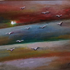seagulls acrylic