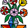 Geometric Flower Bouquet