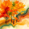 Autumn Colors in Flowing Harmony