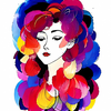 Vibrant Portrait of a Woman #1