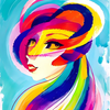 Colorful Abstract Portrait