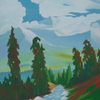 mountain trees