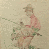 Boy and his dog Fishing