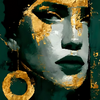 Golden Accents Portrait
