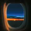 Sunset from 30,000 feet