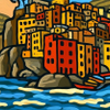 Riomaggiore as you approach from the seawww