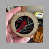 Cardinal Pointillism Wood Slice 