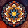 Abstract Cubistic Flower Mandala