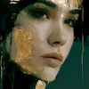 Golden Portrait of a Woman