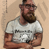 Andy Monki Do Bowler Caricature