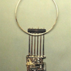 Wearable Art Sculptural Necklaces made in 1991 ,silver ,gold ,ebony wood . Mir Gomolka Art(SOLD).fro