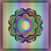 Rainbow-Hued Pastel Gradient Mandala Design ~ 6.16.24.2