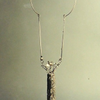Wearable Art Sculptural Necklaces made in 1991 ,silver ,gold ,ebony wood . Mir Gomolka Art(SOLD).fro