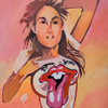SUPER MODEL IN ILLUSTRATED ART