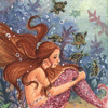 Mermaid & Baby Turtles ACEO