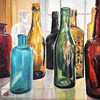 Antique Glass Bottle -