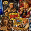 Trump collage cartoon