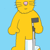 Broken leg.