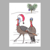 Christmas Turkeys in the Snow ACEO