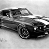 Mustang GT500 drawing